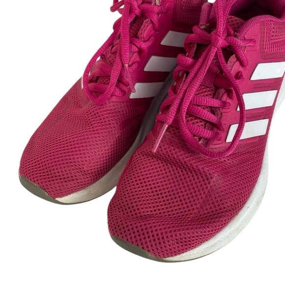 B6 Women’s Adidas 3 Stripe Pink Running Shoes 6 - Picture 2 of 5